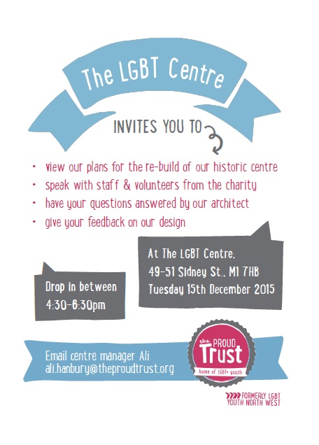 invite to the centre consultation about the building